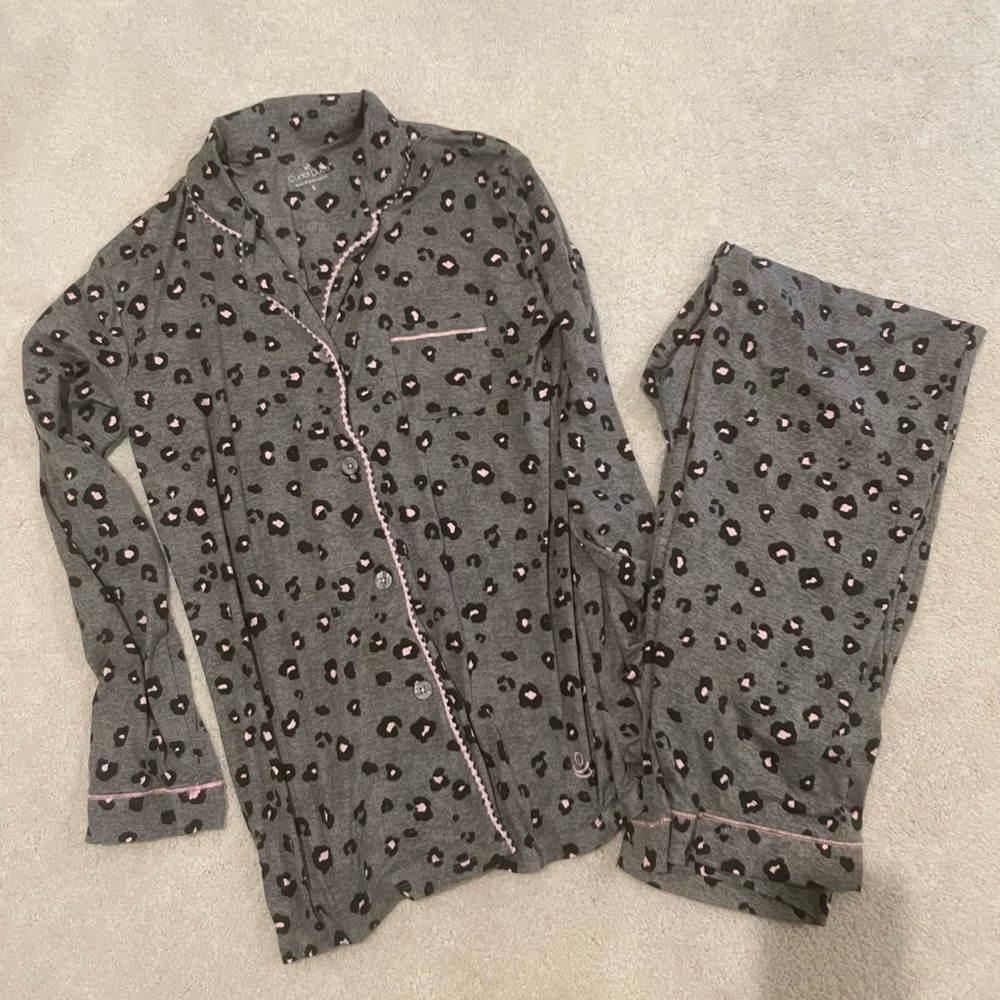 Cuddl Duds Leopard Pajamas